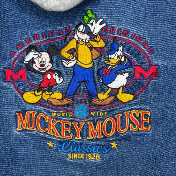 Vintage Disney Store Mickey Mouse Varsity Jacket (Youth L 10/12) - Picture 5 of 7